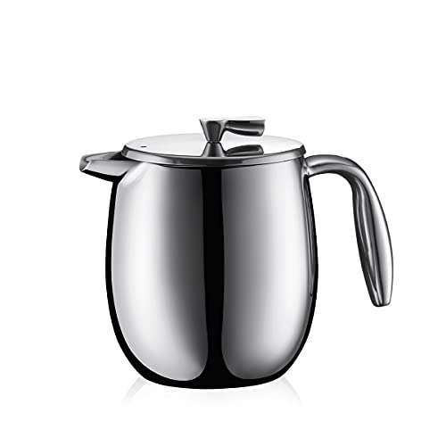 BODUM ボダム コーヒーメーカー コーヒープレス BODUM COLUMBIA ボダムコロンビア フレンチプレス コーヒーメーカー ダブルウォール 500ml シルバー ステンレスフィルター ステンレス 二重構造 保温 コーヒー アウトドア 正規品 11055-16