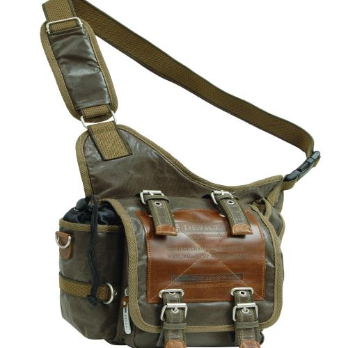 [デバイス] Work ボディ ショルダーバッグ -カーキ