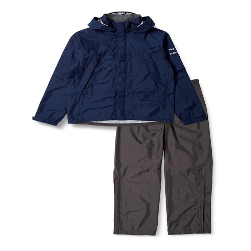 [Mizuno] レインウェア ベルグテックEX ストームセイバーVI 上下 レインスーツ アウトドア 釣り 100洗耐久撥水 耐水圧約30,000mm以上 透湿 A2MG8A01 メンズ ドレスネイビー L