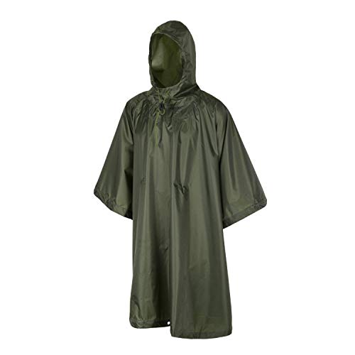 [HELIKON-TEX] ヘリコンテックス PONCHO U.S. MODEL ポンチョ 米軍モデル レインポンチョ レインコート レインウェア ミリタリーポンチョ タクティカル アウトドア キャンプ 登山 サバイバル 釣り フィッシング (オリーブグリーン)