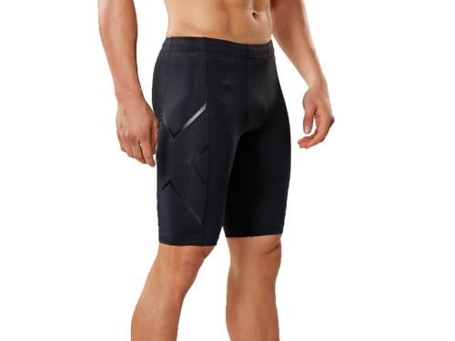 [ツータイムズユー] コンプレッションハーフタイツ MA3851b メンズ BLK/NRO US M-(日本サイズL相当)