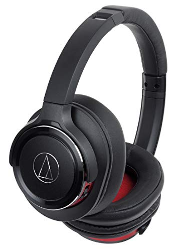 オーディオテクニカ ATH-WS660BT BRD ヘッドホン bluetooth ワイヤレスヘッドホン 重低音 SOLID BASS 最大40時間再生 ブラックレッド ATH-WS660BT BRD