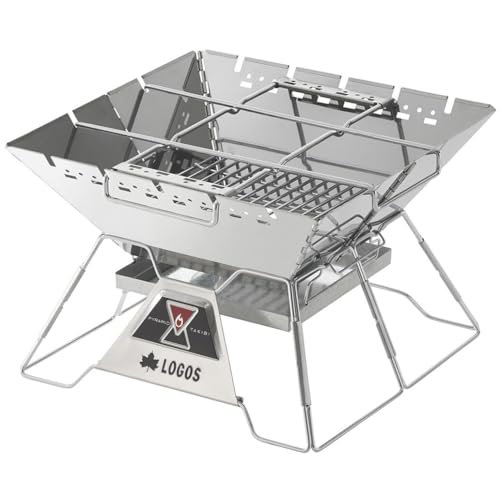 ロゴス(LOGOS) 炭 LOGOS the ピラミッドTAKIBI L 81064162 キャンプ アウトドア バーベキュー 焚き火 ステンレス