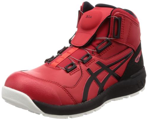 [アシックスワーキング] 安全靴/作業靴 ウィンジョブ CP304 BOA JSAA A種先芯 耐滑ソール fuzeGEL搭載 クラシックレッド/ブラック 23.0 cm 3E