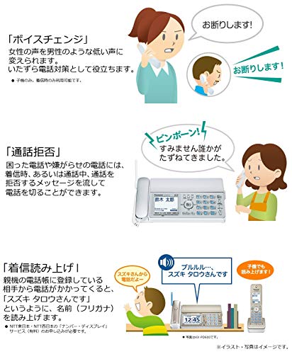 パナソニック おたっくす デジタルコードレスFAX 子機1台付き 1.9GHz DECT準拠方式 シルバー KX-PZ310DL-S