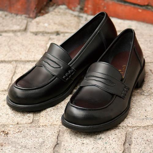 [やさしい靴工房 Belle  Sofa] ローファー A6407 (23.5cm, ブラック)