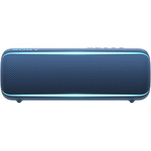 ソニー ワイヤレスポータブルスピーカー SRS-XB22 : 防水 / 防塵 / 防錆 / Bluetooth / 重低音モデル / マイク付き/ 最大12時間連続再生 2019年モデル / マイク付き/ ブルー SRS-XB22 L