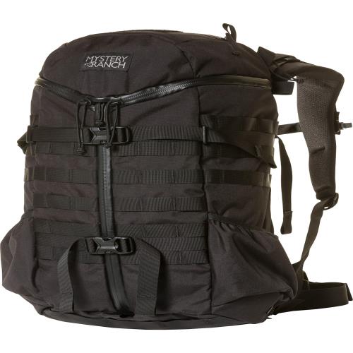 Mystery Ranch 2日間バックパック-タクティカルデイパック Molle ハイキングパック 27L, ブラック, Small/Medium
