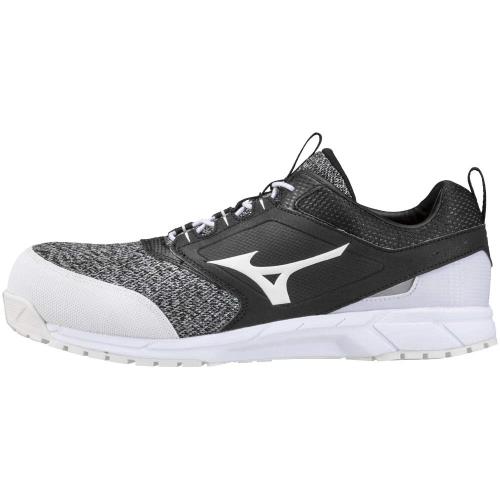 [MIZUNO(ミズノ)] 安全靴 オールマイティ ES31L 軽量 ゴム紐 JSAA・普通作業用(A種) メンズ ブラック×ホワイト 26.5 cm 3E