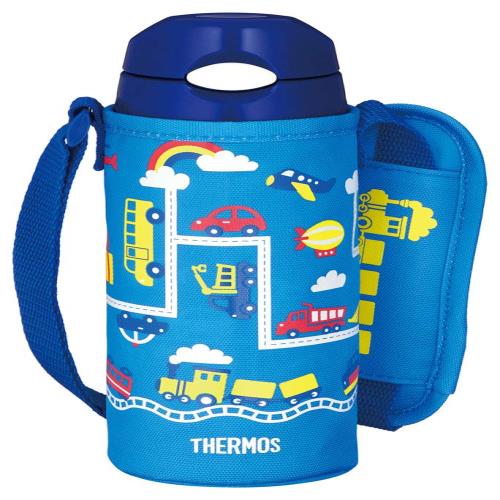 サーモス 水筒 真空断熱ストローボトル 400ml ブルーネイビー 保冷専用 FHL-402F BL-N