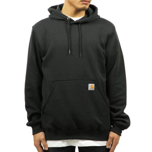 [カーハート] パーカー プルオーバー MIDWEIGHT HOODED SWEATSHIRT K121 ブラック 黒 L [並行輸入品]