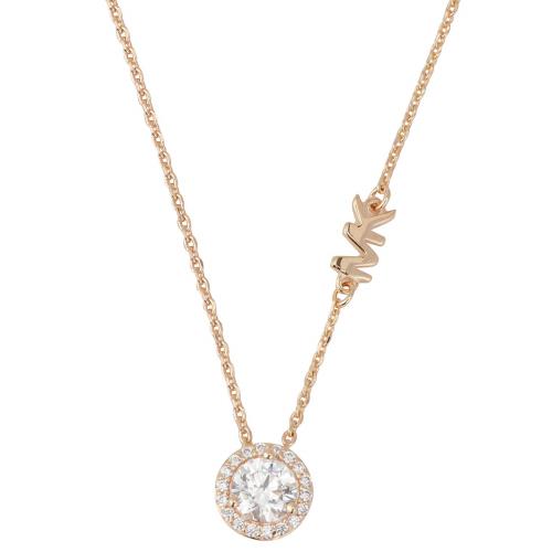 [マイケルコース ] パヴェ スタッド ネックレス ペンダント MKロゴ ローズゴールド レディース MKC1208AN791 [並行輸入品]