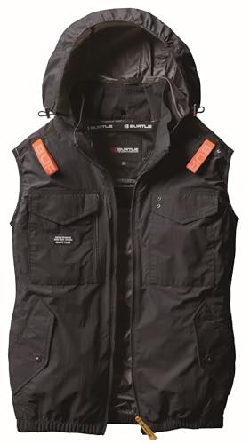 BURTLE バートル 春夏用 エアークラフトタクティカルベスト(ユニセックス) ブラック AC1154 35 XL
