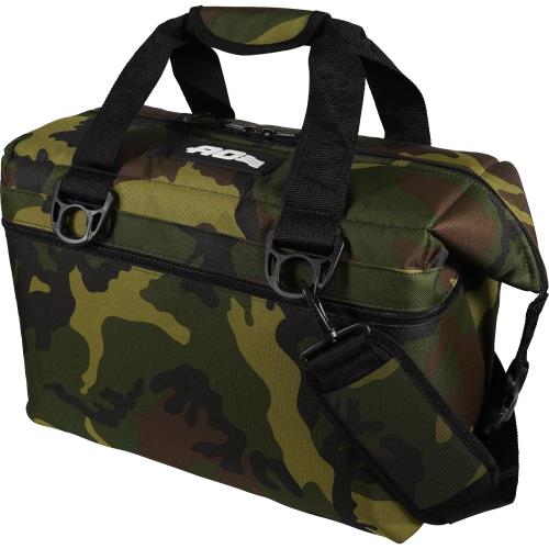 AO Coolers (エーオークーラーズ) 24パック キャンバス ソフトクーラー ウッドランドカモ 23L 軽量 保冷 クーラーボックス クーラーバッグ 保冷バッグ アウトドア キャンプ ピクニック (日本正規品)正規品5年保証