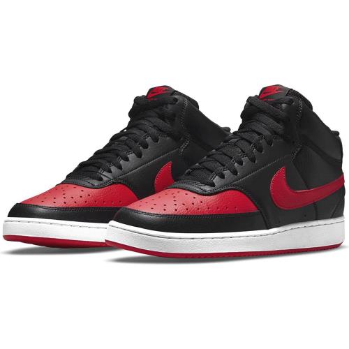 [ナイキ] コート ビジョン ミッド COURT VISION MID ブラック/ユニバーシティレッド DM8682-001 27.0cm ナイキジャパン正規品