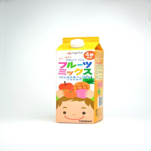 ヨーグルトン乳業 フルーツミックス1000ｍｌ(4倍濃縮) 1000ml×8本 5,030円
