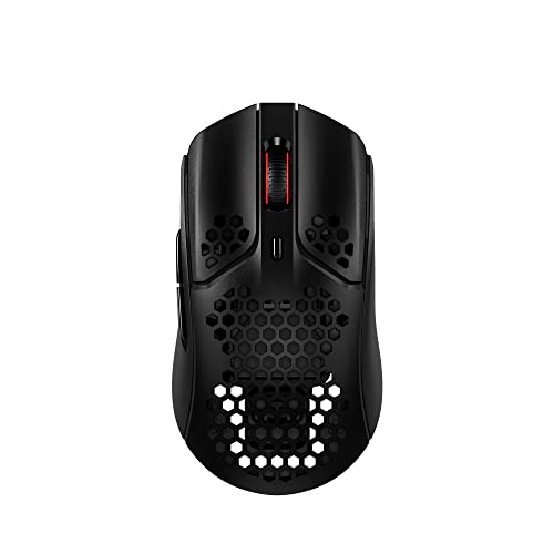 ハイパーエックス(HyperX) HyperX Pulsefire Hasteワイヤレスゲーミングマウス ゲーマー向け 超軽量六角シェルデザイン 61グラム ブラック 2年保証 4P5D7AA