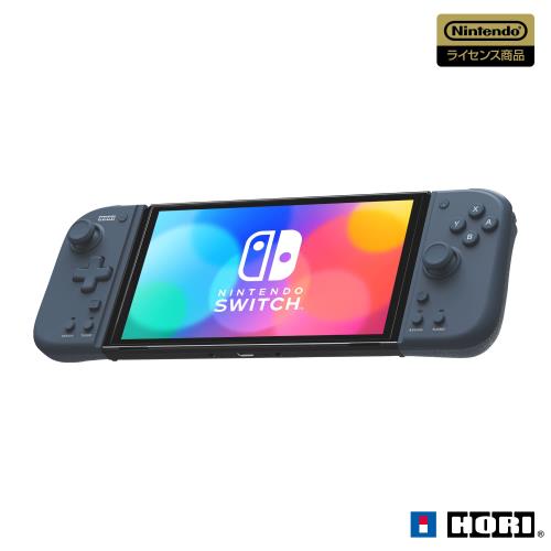 連射・連射ホールド機能搭載任天堂ライセンス商品グリップコントローラー Fit for Nintendo Switch MIDNIGHT BLUENintendo Switch対応