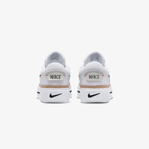 NIKE(ナイキ) コート レガシー リフト [W Court Legacy Lift] ホワイト/ヘンプ/チームオレンジ/ブラック DM7590-100 正規品 23.5cm