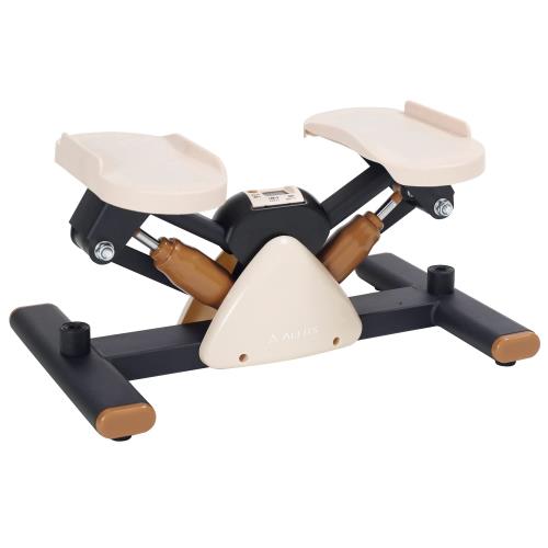 アルインコ(Alinco) (ALINCO) ステッパー サイドステップ 油圧シリンダー メーター表示 ワイドペダル 耐荷重約100？ 保護マット ダイエット器具 ながら運動 踏み台 静音 ゴルフ ひねり サイドステッパー FAY522 ブラウン