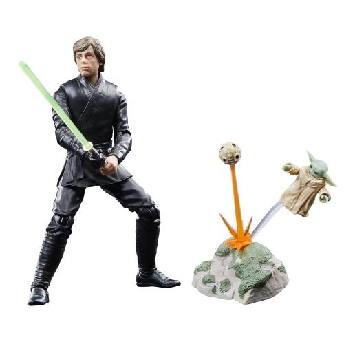 ハズブロ(HASBRO) STAR WARS スター・ウォーズ ブラックシリーズ ルーク・スカイウォーカー  グローグー, ボバ・フェット 6インチ (15 cm) サイズ アクションフィギュア, 2体セット, 対象年齢4才以上 F8345 正規品