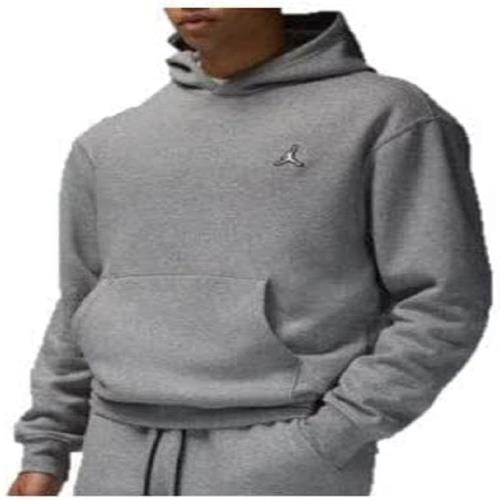 [ナイキ] ジョーダン セットアップ対応モデル ブルックリン プルオーバー パーカー Jordan DQ7466-091 カーボンヘザー/ホワイト 上着 上下 スポーツウェア ジム 筋トレ トレーニング 正規品 フリース メンズ XL(O,LL,2L) サイズ