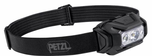 PETZL ARIA 2 RGB コンパクト 耐久性 防水 ヘッドランプ ホワイト/レッド/グリーン/ブルーモード 450ルーメン ブラック/イエロー