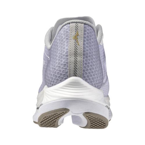 [ミズノ] ランニングシューズ ウエーブリベリオン フラッシュ 2 ジョギング マラソン トレーニング スポーツ 軽量 反発 厚底 メンズ ホワイト×ゴールド×ライトグレー 26.0 cm 3E