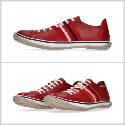 [スピングル] SP-198 レッド Lサイズ(26.5cm) スニーカー メンズ レディース