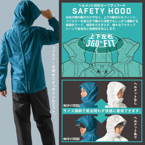 [マック] レインスーツ AS-5140 ブルー L