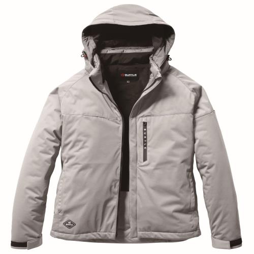 BURTLE バートル ストレッチフーディ防寒ジャケット(ユニセックス) 秋冬用 アッシュグレー 3260 60 L