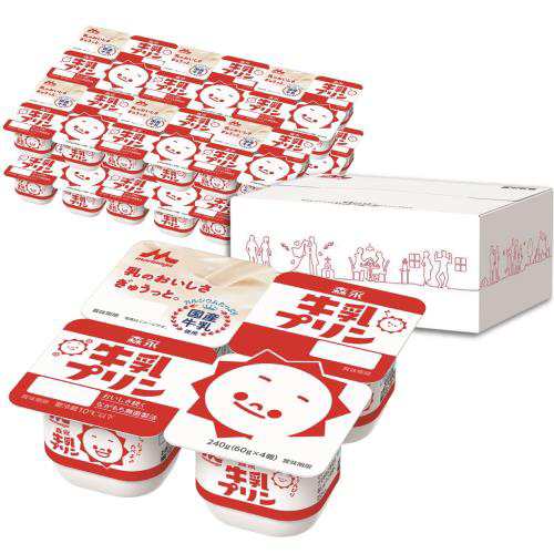 [冷蔵] 森永 牛乳プリン 4個パック×6個セット×2ケース 専用箱梱包