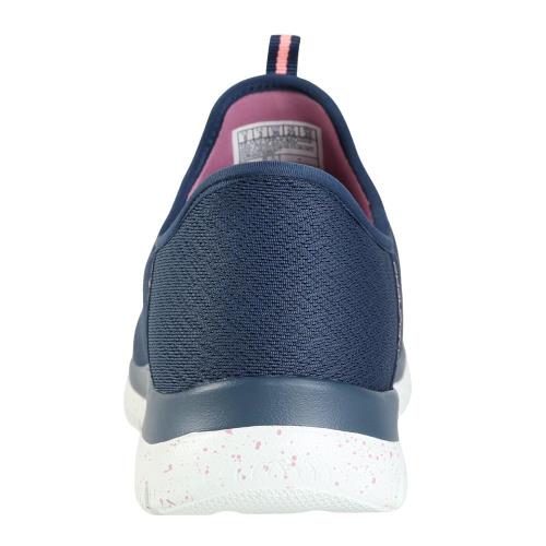 [スケッチャーズ] レディース キッズ 子供靴 運動靴 通学靴 サミッツ SLIP-INS スリップインズ WATERPROOF SUMMITS-BEST CHOICEレディーススニーカー 150199W ネイビー/コーラル 23.5cm