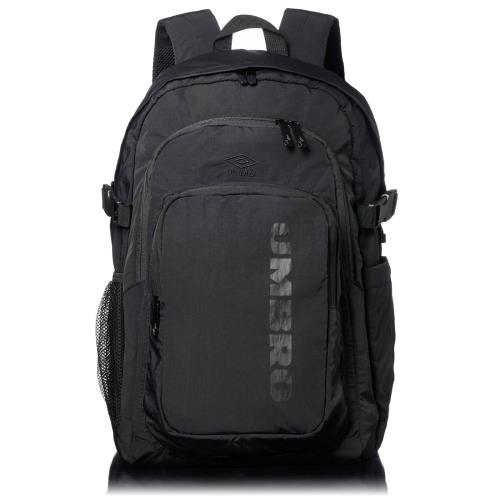 [アンブロ] リュック デイパック 柔らかく 軽い ナイロン ロゴ刺繍 sonny リュックサック（Black/ブラック）