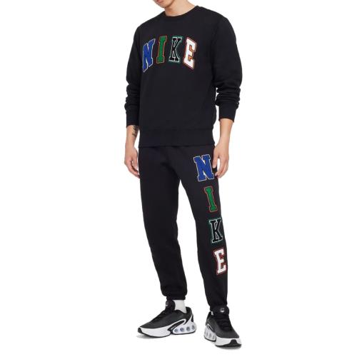 [ナイキ] CLUB BB LETTERS フリース スウェット 上下セット メンズ 2XL (身長176-185？) セットアップ 裏起毛 国内正規品 FZ0880-010×FZ0882-010 ブラック