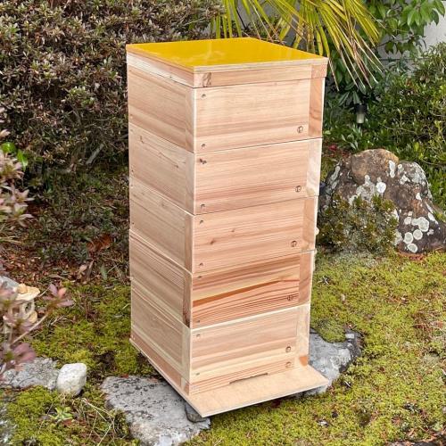 赤と金の火の鳥装飾陶器花瓶