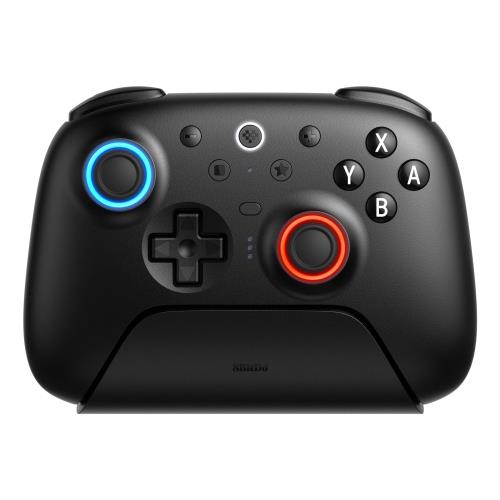 8BitDo Ultimate 2 Bluetooth コントローラー Switch/Switch 2  Windows PC 用、TMR ジョイスティック付き Switch Pro コントローラー、切り替え可能なホール効果/触覚トリガー、振動とモーションコントロール、RGB ファイヤーリング（Black）