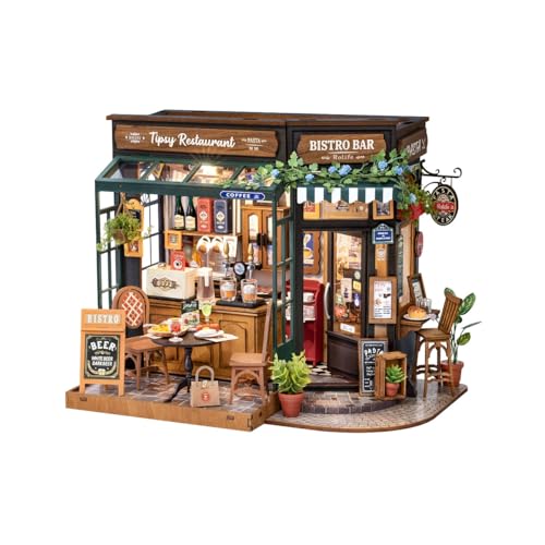 つくるんです? 日本語説明書付 DIY ミニチュアハウス ドールハウス DGシリーズ (ビストロ)