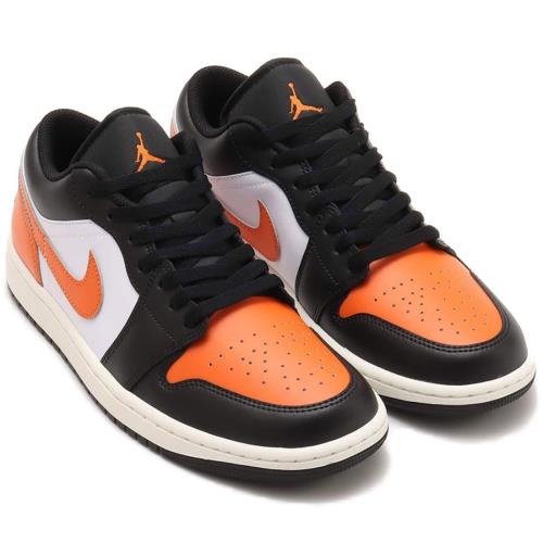 [ナイキ] エア ジョーダン 1 ロー AIR JORDAN 1 LOW ブラック/ホワイト/セイル/スターフィッシュ 553558-081 27.5cm