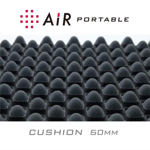 nishikawa 西川 [エアー] エアー ポータブル クッション 40X40cm (スクエアタイプ) 凹凸構造 体圧分散 長時間座っていても疲れにくい ムレにくい エアー AiR ブルー HG90501661B_3