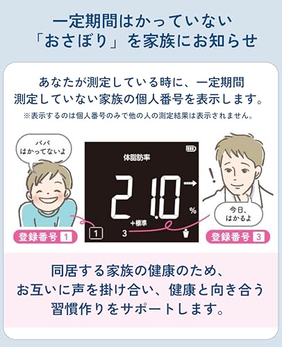 タニタ 体重計 体組成計 スマホ連動 50g単位 バックライト BC-332L WH ホワイト 子供の成長を見守る_4