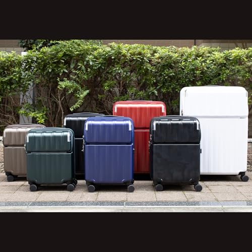 [トラベリスト] スーツケース キャリーケース ジッパーキャリー 機内持ち込みサイズ トップオープン フロントオープン ブレーキ付き ストッパー付き 拡張機能 レスト 35L(43L) 53 cm 3.9kg ブラック