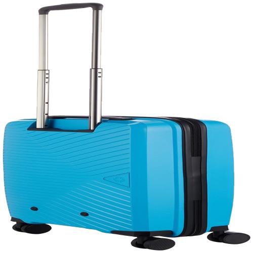 [シフレ] ハードジッパーケース 超軽量 驚きの軽さ 1年 証付き Green Works グリーンワークス ジッパー スーツケース 35L 2.1kg スカイブルー