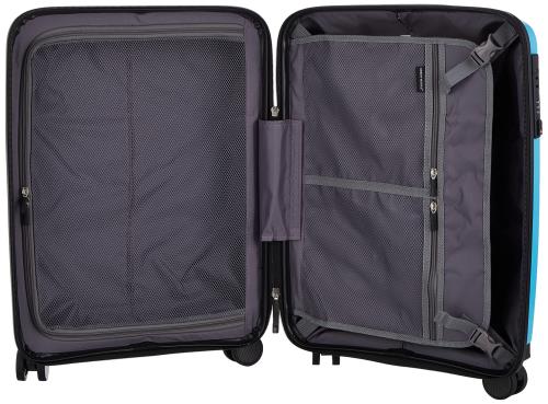 [シフレ] ハードジッパーケース 超軽量 驚きの軽さ 1年 証付き Green Works グリーンワークス ジッパー スーツケース 35L 2.1kg スカイブルー