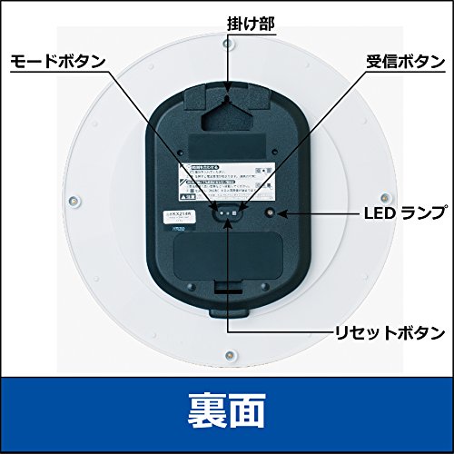 セイコークロック 掛け時計 電波 アナログ 白 パール KX214W SEIKO 直径32.7×4.6cm_2