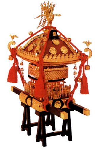 童友社 1/5 江戸神輿 茶塗朱房 プラモデル PS-2