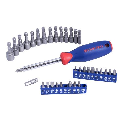 WORKPRO ソケットレンチセット インチ工具セット ハーレー ラチェットレンチ 自動車 バイク 整備 メンテナンス 164点組
