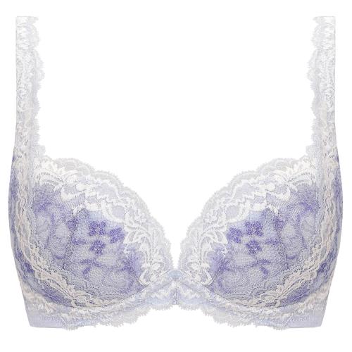 （トリンプ） 天使のブラ スリムライン542 ノンワイヤーブラジャー M007(ブルー) D80サイズ