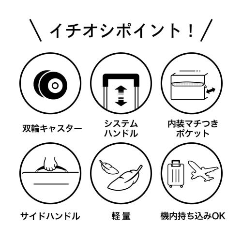 ACE(エース) スーツケース 機内持ち込み sサイズ 1泊2日 2泊3日 32L 双輪キャスター 2.8kg ラディアル No.06971 ベージュ