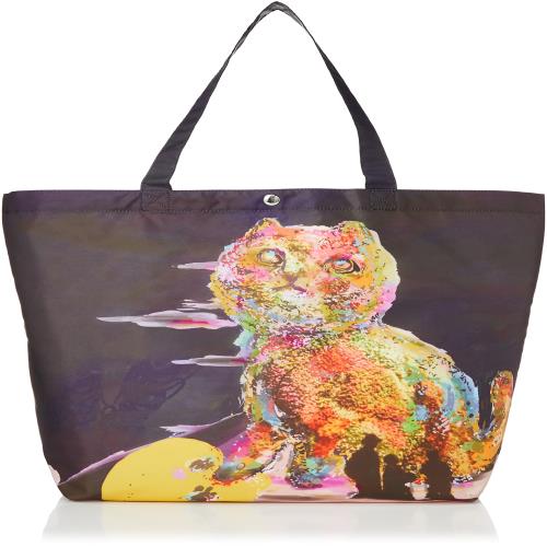 [ツモリチサト] トートバッグ フラワーキャット レディース